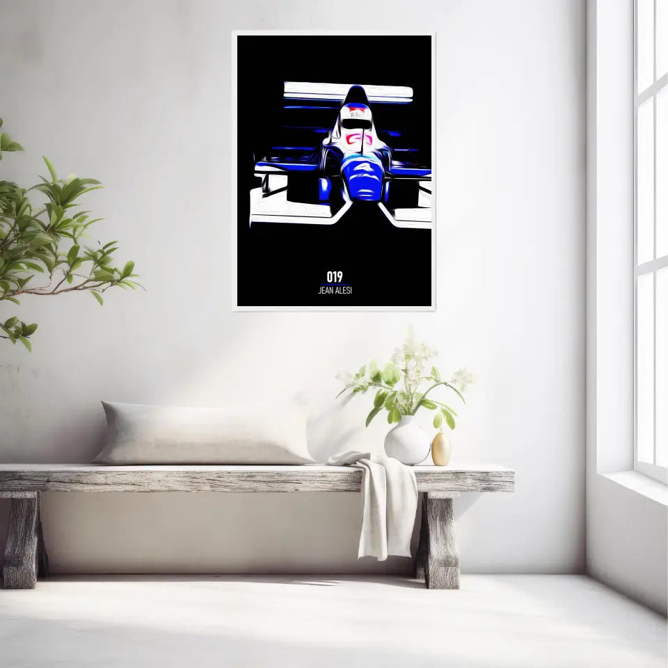Affiche ou Tableau Tyrrell 019 Jean Alesi 1990 Formule 1