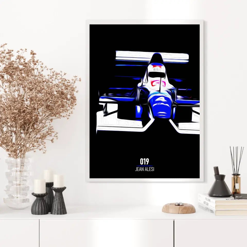 Affiche ou Tableau Tyrrell 019 Jean Alesi 1990 Formule 1