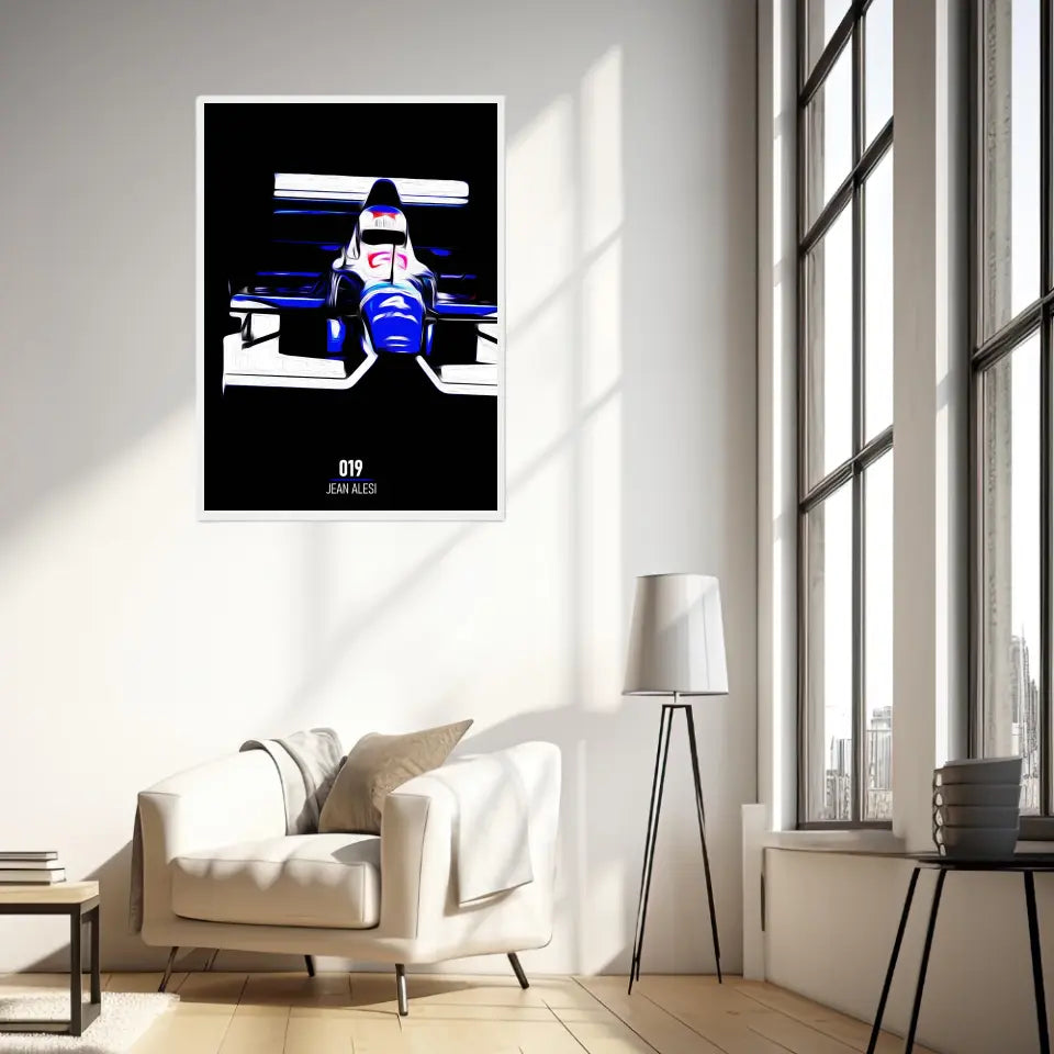 Affiche ou Tableau Tyrrell 019 Jean Alesi 1990 Formule 1