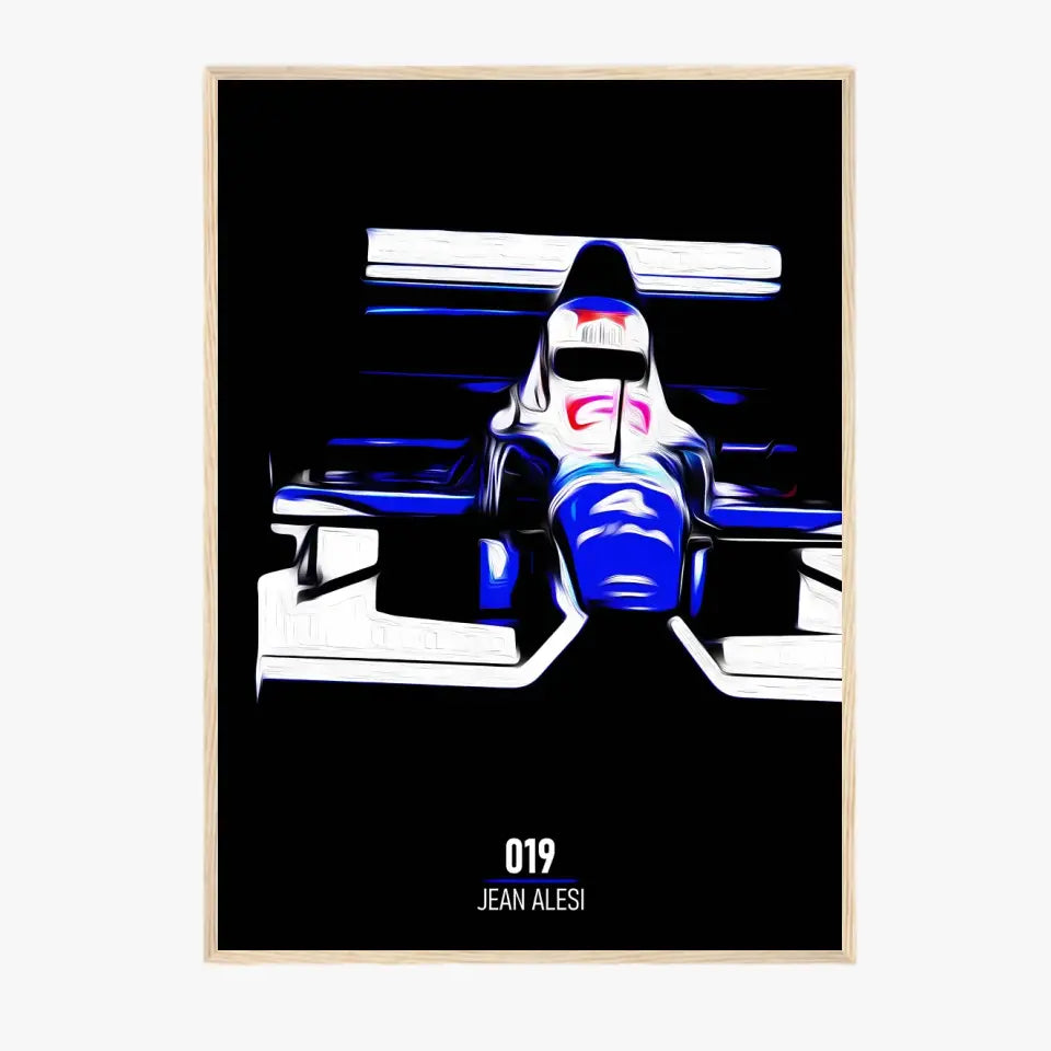 Affiche ou Tableau Tyrrell 019 Jean Alesi 1990 Formule 1
