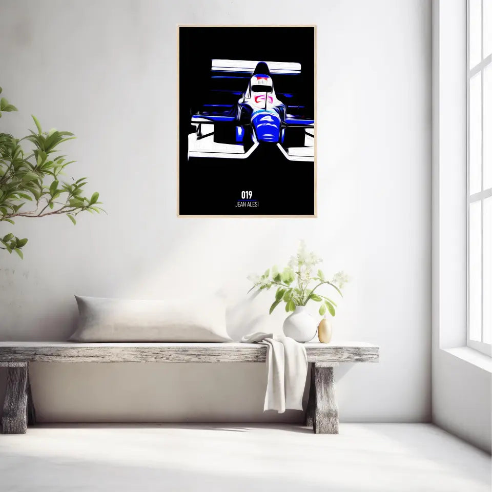Affiche ou Tableau Tyrrell 019 Jean Alesi 1990 Formule 1