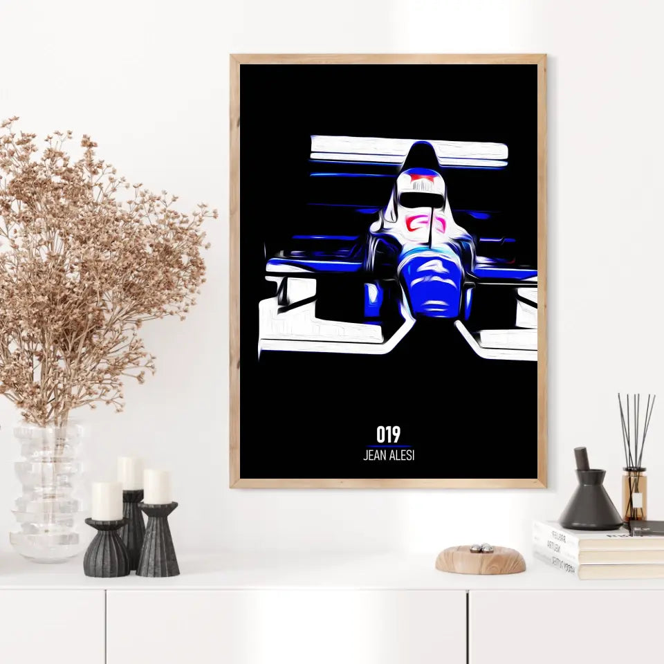 Affiche ou Tableau Tyrrell 019 Jean Alesi 1990 Formule 1