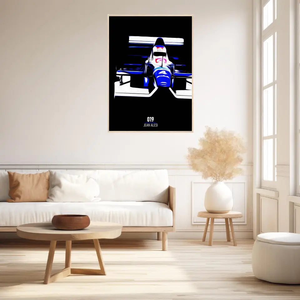 Affiche ou Tableau Tyrrell 019 Jean Alesi 1990 Formule 1