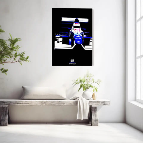 Affiche ou Tableau Tyrrell 019 Jean Alesi 1990 Formule 1