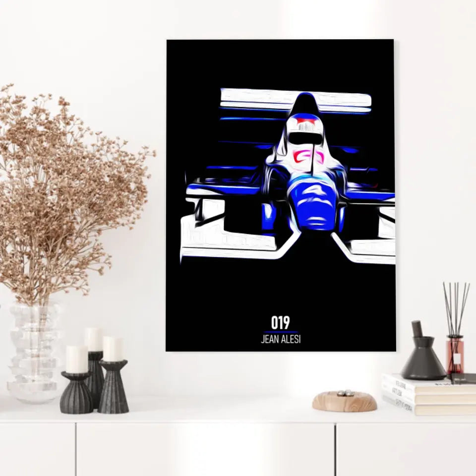 Affiche ou Tableau Tyrrell 019 Jean Alesi 1990 Formule 1