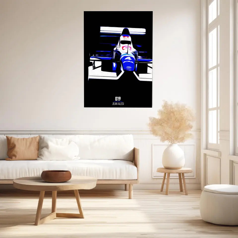 Affiche ou Tableau Tyrrell 019 Jean Alesi 1990 Formule 1