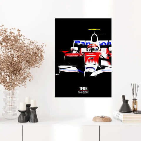 Affiche ou Tableau Toyota TF108 Timo Glock 2008 Formule 1
