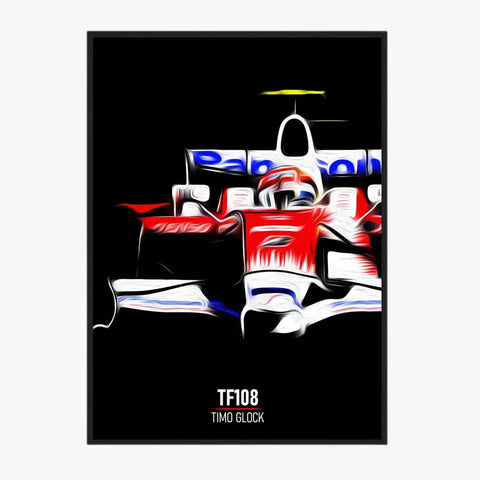 Affiche ou Tableau Toyota TF108 Timo Glock 2008 Formule 1
