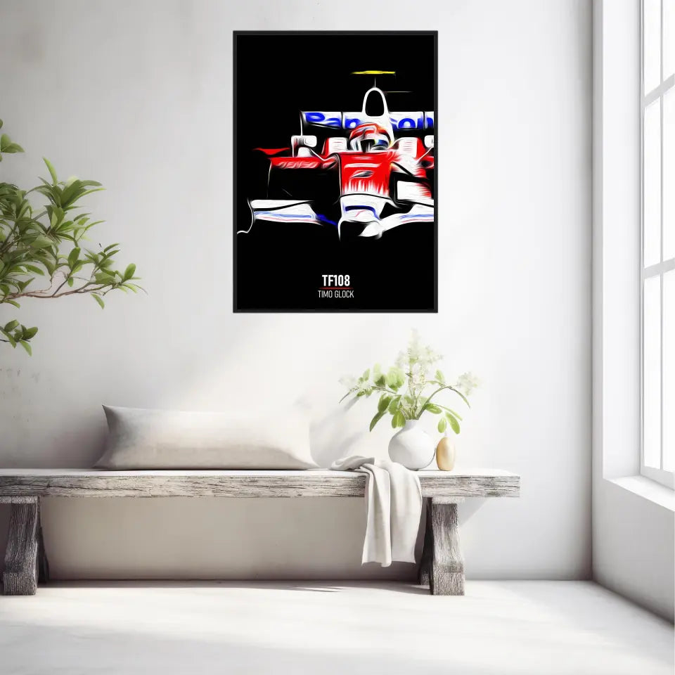 Affiche ou Tableau Toyota TF108 Timo Glock 2008 Formule 1