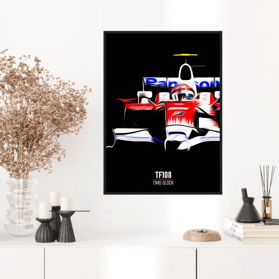 Affiche ou Tableau Toyota TF108 Timo Glock 2008 Formule 1