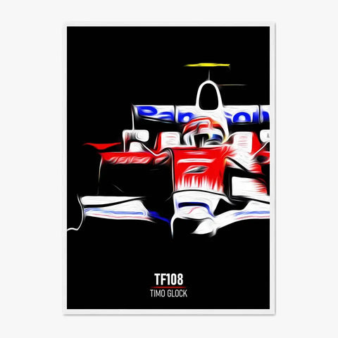 Affiche ou Tableau Toyota TF108 Timo Glock 2008 Formule 1