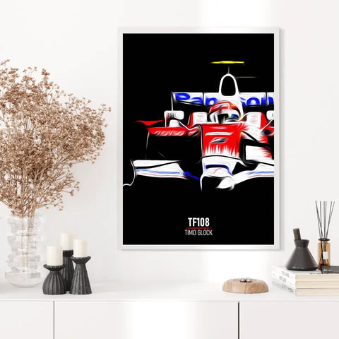 Affiche ou Tableau Toyota TF108 Timo Glock 2008 Formule 1