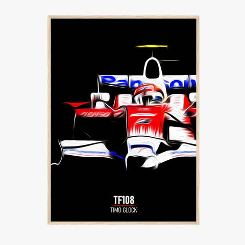 Affiche ou Tableau Toyota TF108 Timo Glock 2008 Formule 1