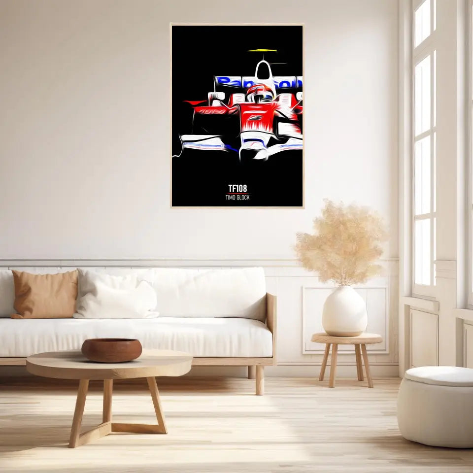Affiche ou Tableau Toyota TF108 Timo Glock 2008 Formule 1
