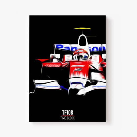 Affiche ou Tableau Toyota TF108 Timo Glock 2008 Formule 1