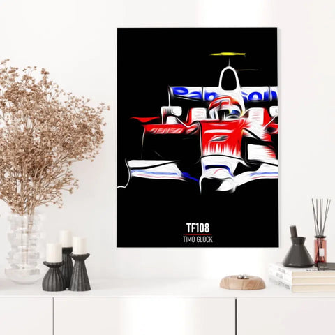 Affiche ou Tableau Toyota TF108 Timo Glock 2008 Formule 1