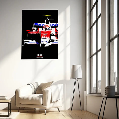 Affiche ou Tableau Toyota TF108 Timo Glock 2008 Formule 1