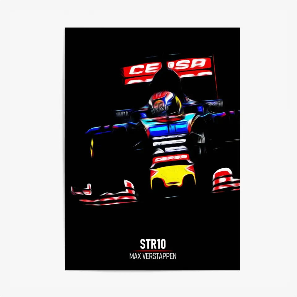 Affiche ou Tableau Toro Rosso STR10 Max Verstappen Formule 1