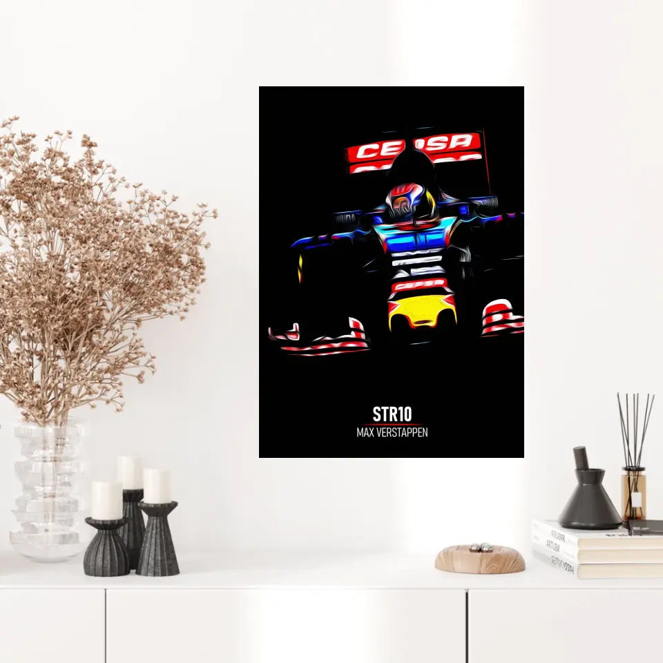 Affiche ou Tableau Toro Rosso STR10 Max Verstappen Formule 1