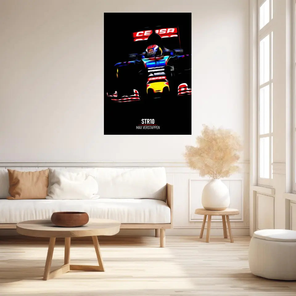 Affiche ou Tableau Toro Rosso STR10 Max Verstappen Formule 1