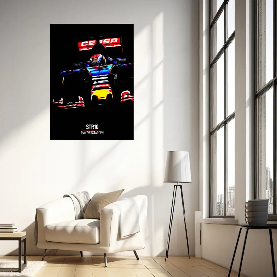 Affiche ou Tableau Toro Rosso STR10 Max Verstappen Formule 1