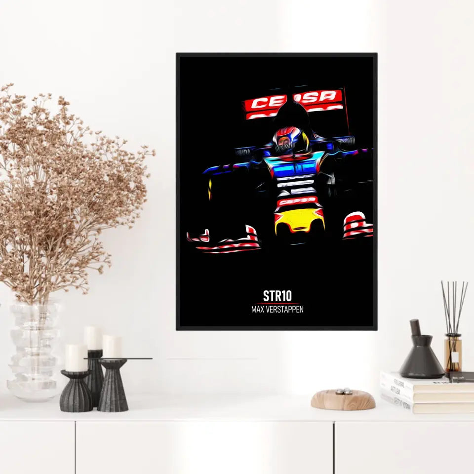 Affiche ou Tableau Toro Rosso STR10 Max Verstappen Formule 1