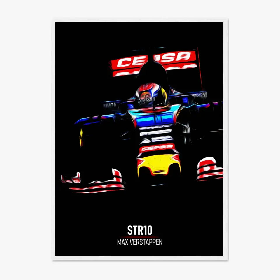 Affiche ou Tableau Toro Rosso STR10 Max Verstappen Formule 1
