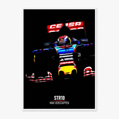 Affiche ou Tableau Toro Rosso STR10 Max Verstappen Formule 1