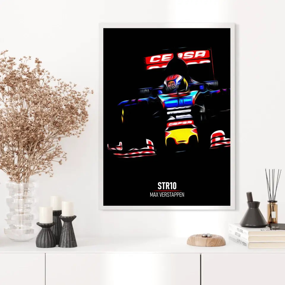 Affiche ou Tableau Toro Rosso STR10 Max Verstappen Formule 1