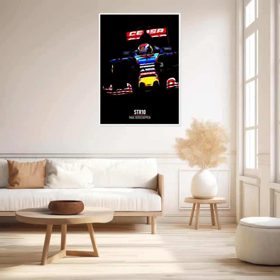 Affiche ou Tableau Toro Rosso STR10 Max Verstappen Formule 1