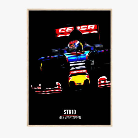 Affiche ou Tableau Toro Rosso STR10 Max Verstappen Formule 1