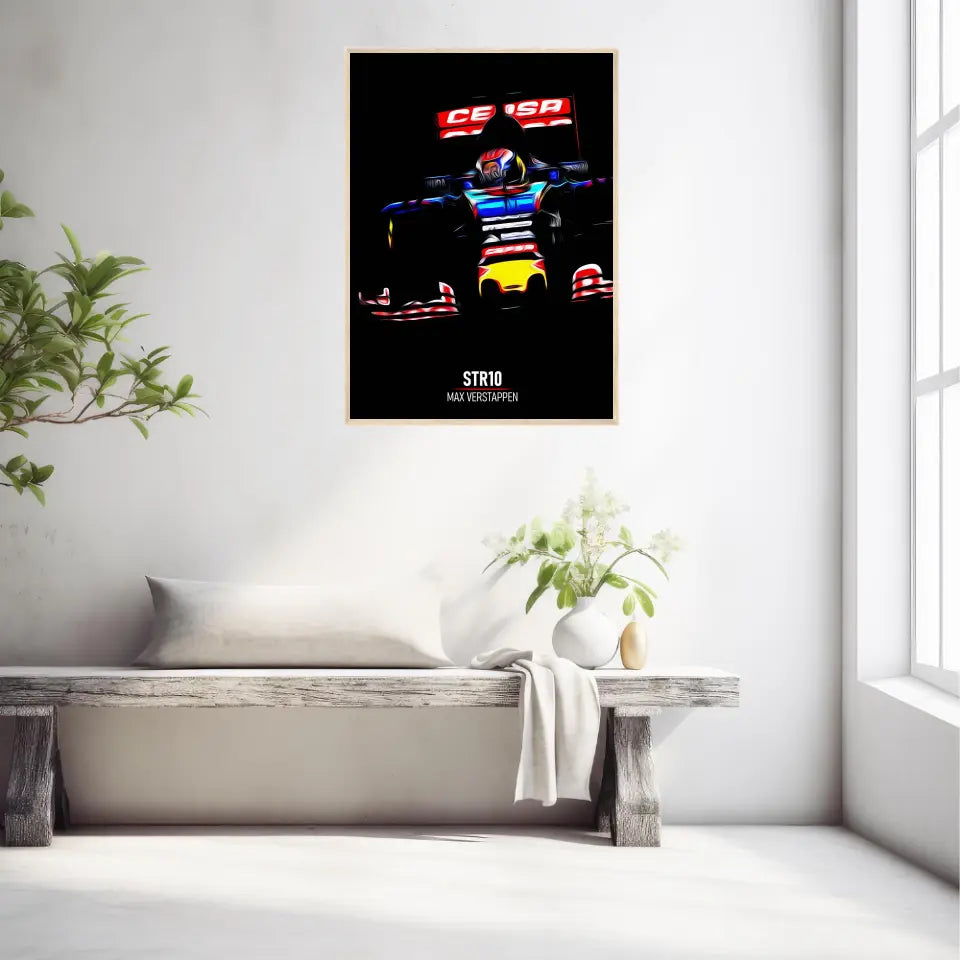 Affiche ou Tableau Toro Rosso STR10 Max Verstappen Formule 1