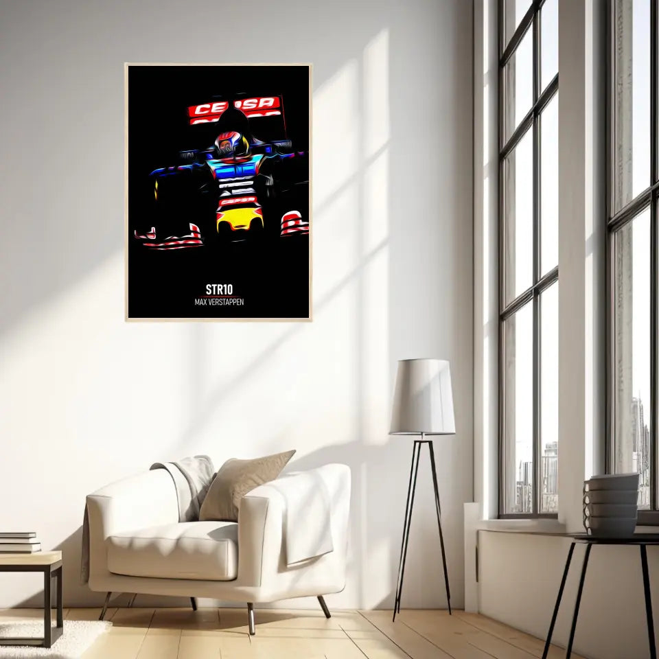 Affiche ou Tableau Toro Rosso STR10 Max Verstappen Formule 1