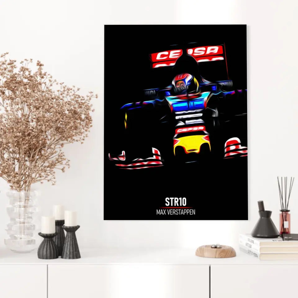 Affiche ou Tableau Toro Rosso STR10 Max Verstappen Formule 1