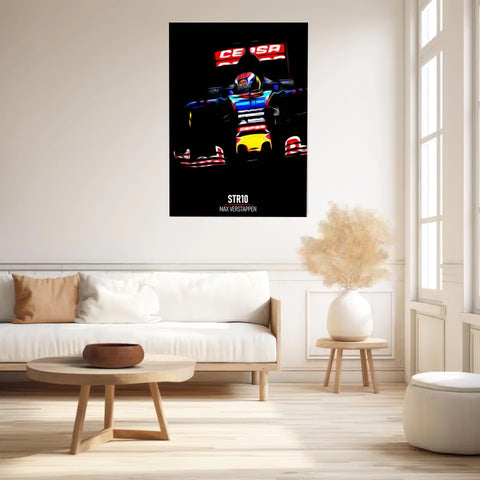 Affiche ou Tableau Toro Rosso STR10 Max Verstappen Formule 1