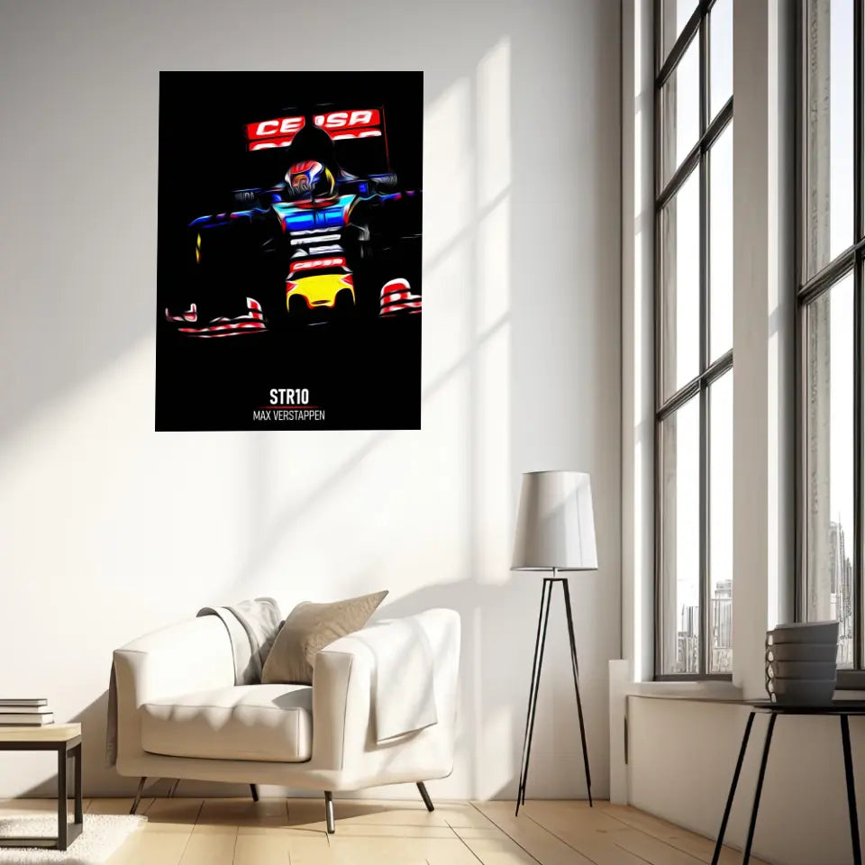 Affiche ou Tableau Toro Rosso STR10 Max Verstappen Formule 1