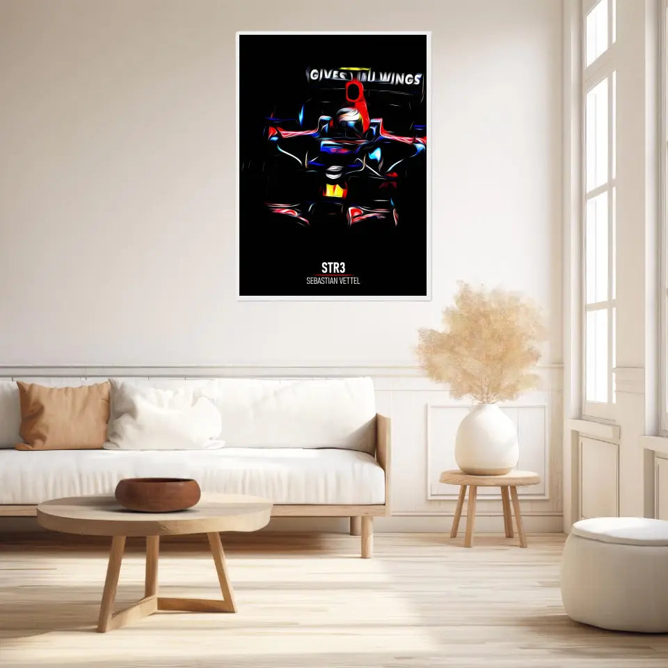 Affiche ou Tableau Toro Rosso STR3 Sebastian Vettel Formule 1