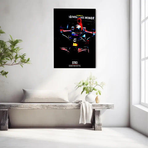 Affiche ou Tableau Toro Rosso STR3 Sebastian Vettel Formule 1