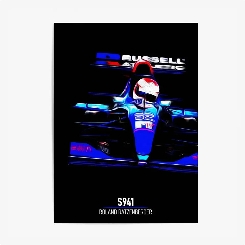 Affiche ou Tableau Simtech S941 Roland Ratzenberger Formule 1