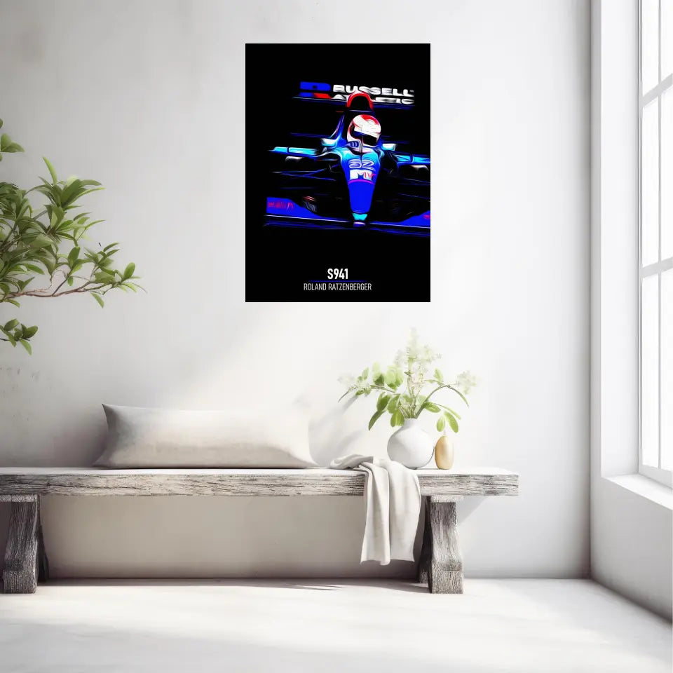 Affiche ou Tableau Simtech S941 Roland Ratzenberger Formule 1