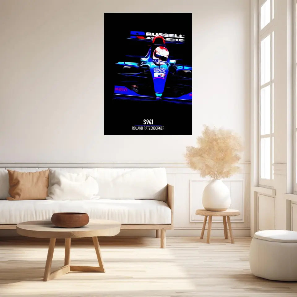 Affiche ou Tableau Simtech S941 Roland Ratzenberger Formule 1