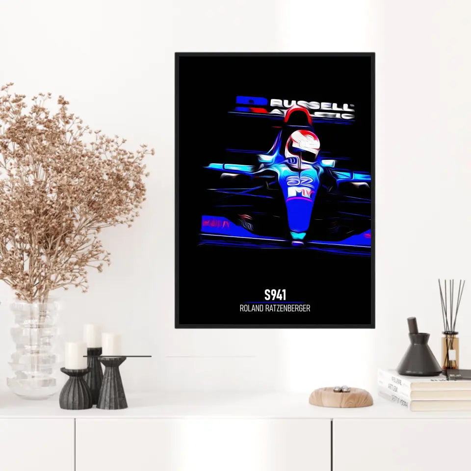 Affiche ou Tableau Simtech S941 Roland Ratzenberger Formule 1