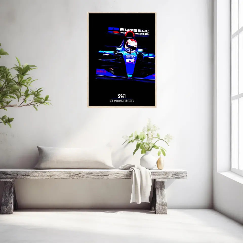 Affiche ou Tableau Simtech S941 Roland Ratzenberger Formule 1