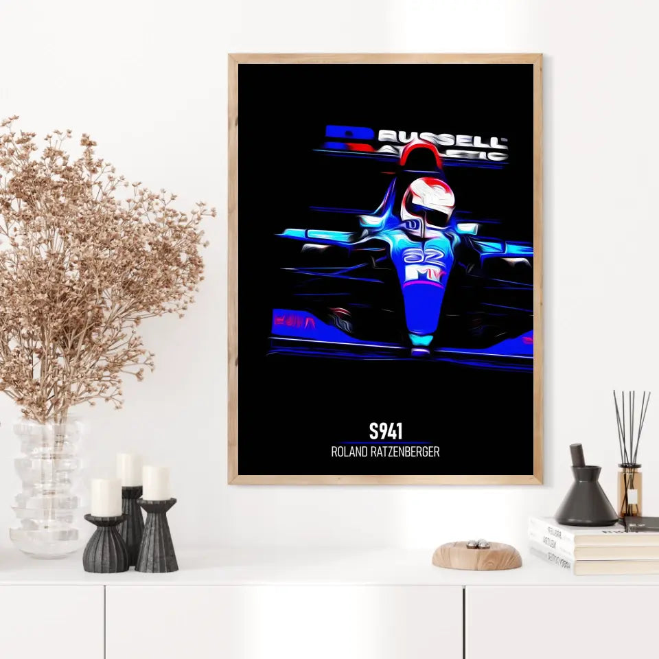 Affiche ou Tableau Simtech S941 Roland Ratzenberger Formule 1