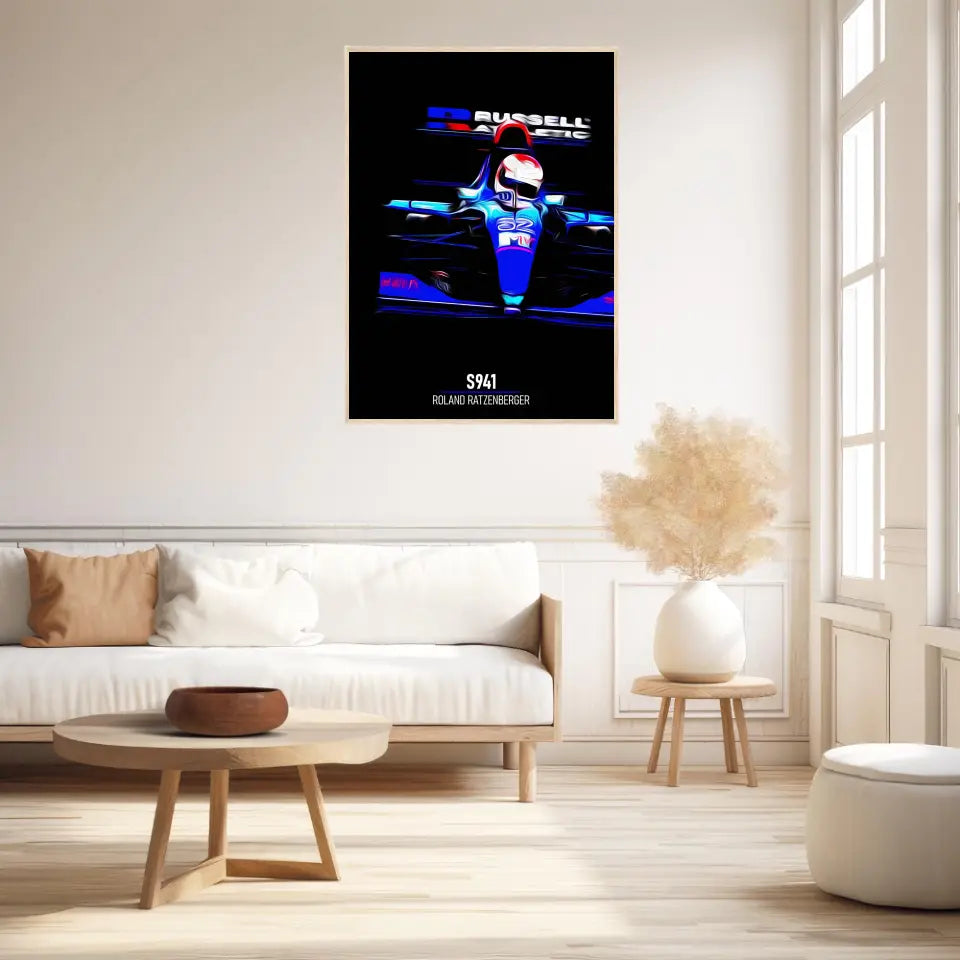 Affiche ou Tableau Simtech S941 Roland Ratzenberger Formule 1