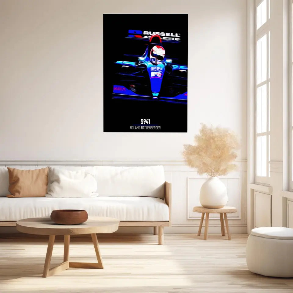 Affiche ou Tableau Simtech S941 Roland Ratzenberger Formule 1
