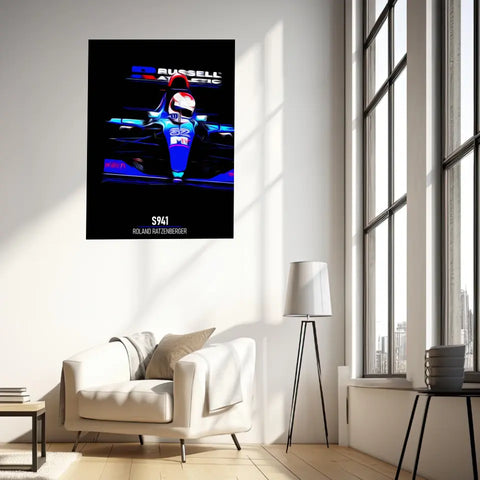 Affiche ou Tableau Simtech S941 Roland Ratzenberger Formule 1