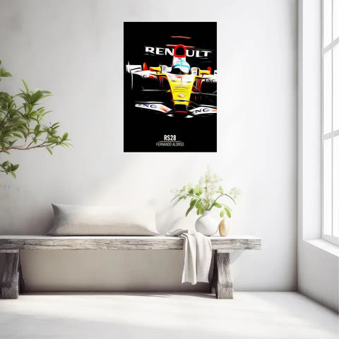 Affiche ou Tableau Renault RS28 Fernando Alonso Formule 1