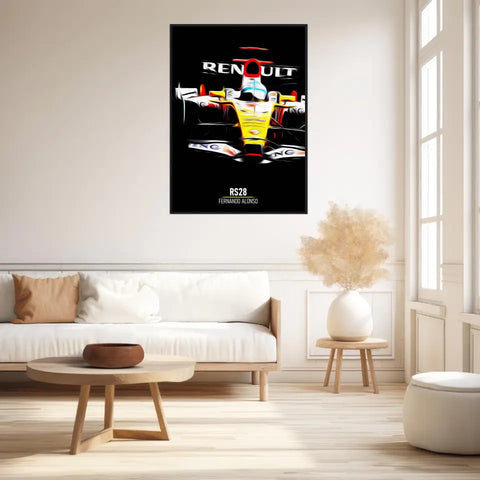 Affiche ou Tableau Renault RS28 Fernando Alonso Formule 1