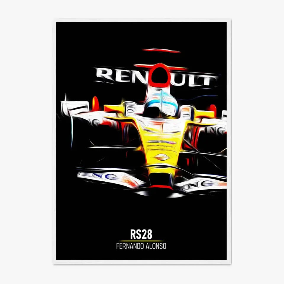 Affiche ou Tableau Renault RS28 Fernando Alonso Formule 1